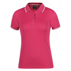 7JCP1 - PODIUM LADIES JACQUARD CONTRAST POLO