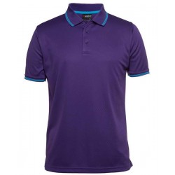 7JCP - PODIUM JACQUARD CONTRAST POLO