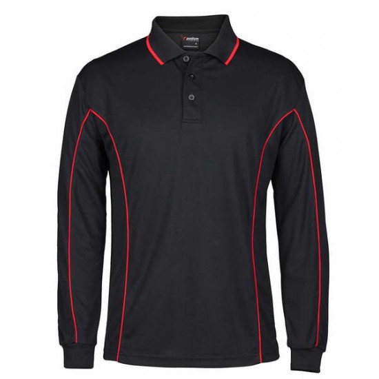 7PIPL - PODIUM L/S PIPING POLO